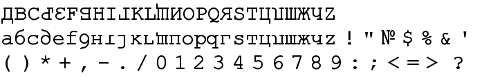 Kremlin Kourier II font