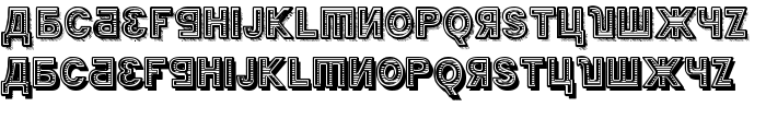 Kremlin Minister Black 3D Bold font