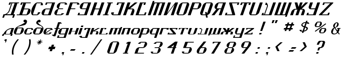 Kremlin Soviet Italic font