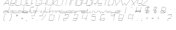 Kuppel Extra-expanded Thin Italic font