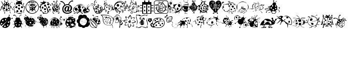 Ladybug Dings font