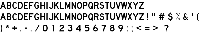 Lane C font