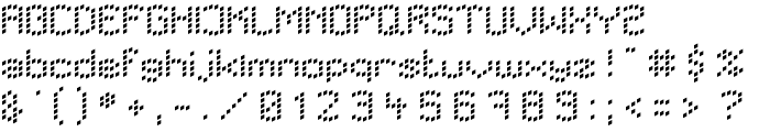 LBC Dots font