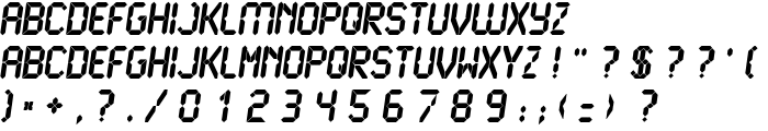 LCD Ultra font