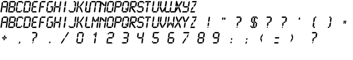 LCDMono2 Bold font