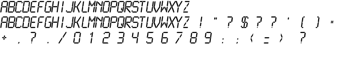 LCDMono2 Normal font