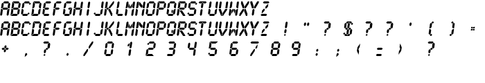 LCDMono2 Ultra font