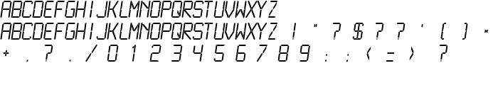 LCDMono Light font