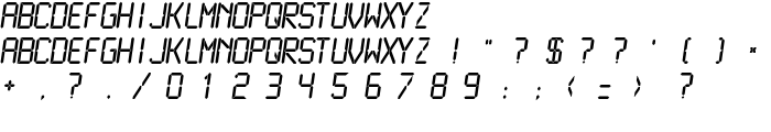 LCDMono Normal font