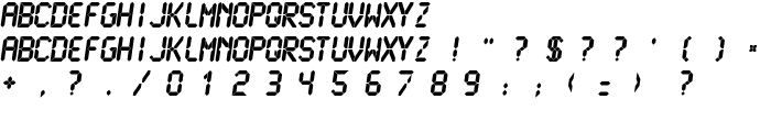 LCDMono Ultra font