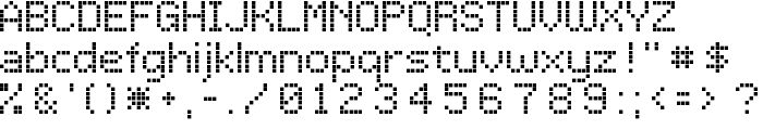 LCDDot Regular font
