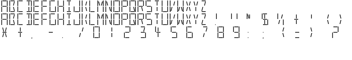 LED Real Regular font