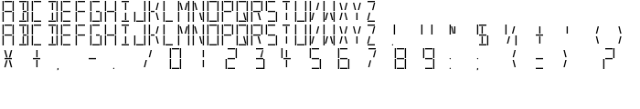 LED S&S font