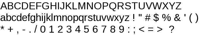 Liberation Sans Regular font