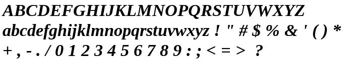 Liberation Serif Bold Italic font