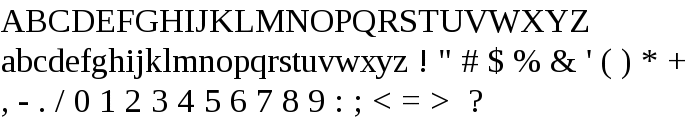 Liberation Serif Regular font