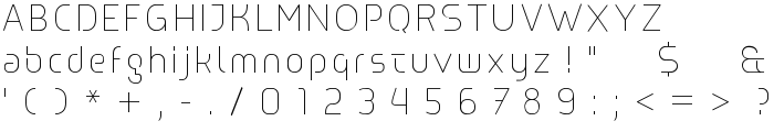 Line UltraLight font