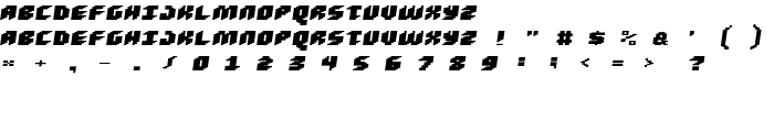 Loud noise Black Skew font