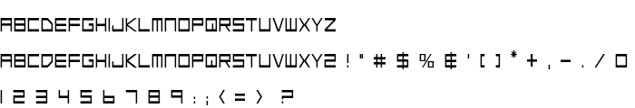 Low Gun Screen Condensed font