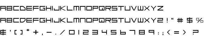 Low Gun Screen Expanded font