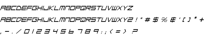 Low Gun Screen Italic font