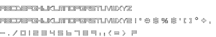 Low Gun Screen Outline font