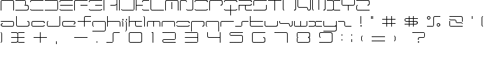 ltr-04:wireflame font