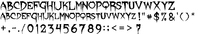 Lycanthrope font