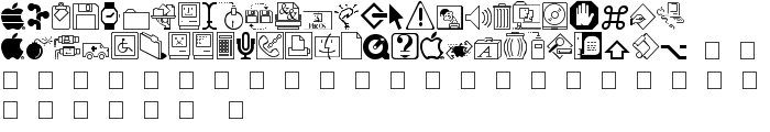 Mac Dingbats font