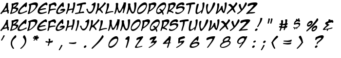 Manga Temple Italic font