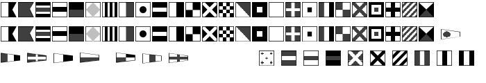 Maritime Flags font