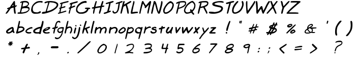 Marker SD Italic font