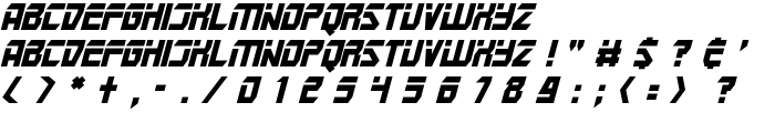 Mars Police Italic font