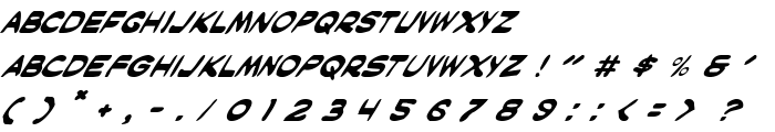 Masked Marvel Italic font