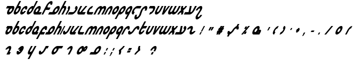 Masterdom Condensed Bold Italic font