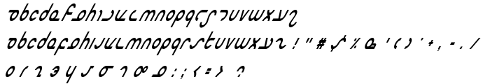 Masterdom Condensed Italic font