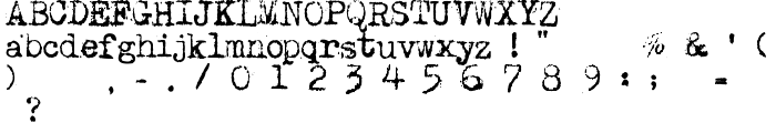 MaszynaAEG font