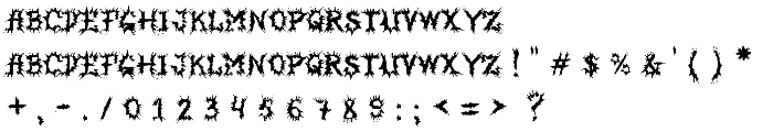 MB-HorrorHouse font