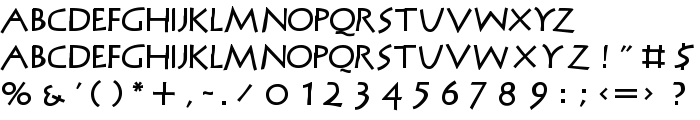 MCapitals font