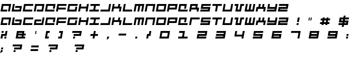 Mecha Italic font