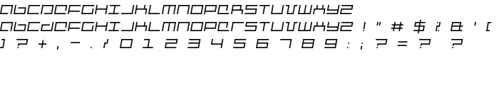Mechanic Italic font