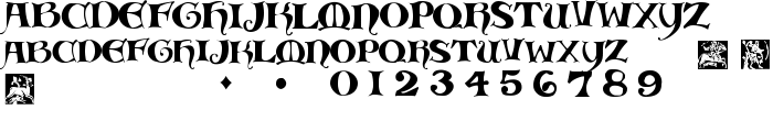 Medieval Scribish font