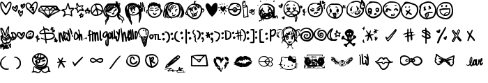 MeganBats font