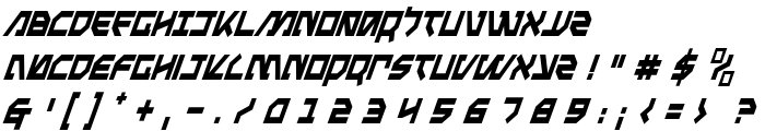 Metal Storm Condensed Italic font