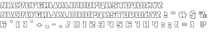 Micronian 3D font