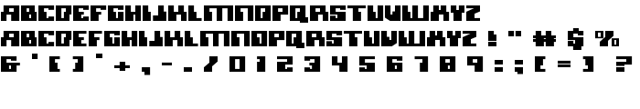 Micronian Expanded font