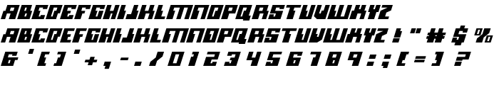 Micronian Italic font