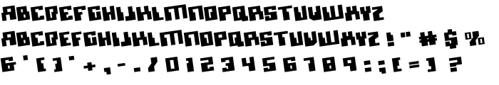 Micronian Rotate font
