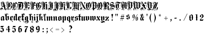 MiddleSaxonyText font