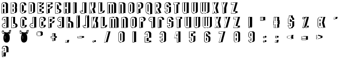 MINOTAURE shadow font